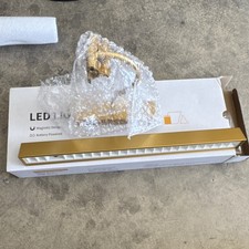 Gold LED Battery Powered Magnetic Picture Light, Wall Mounted, Metal, CE
