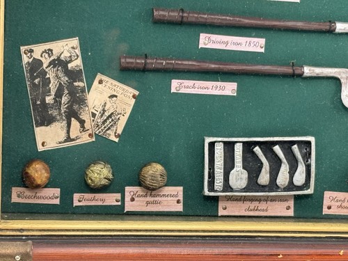 Wall Hanging The History Of Golf Collectible Shadow Box Hand Hammered - Picture 13 of 14