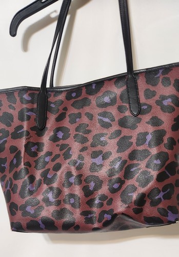 Coach Leopard Print Tote Bag - Purple and Black - Picture 6 of 8