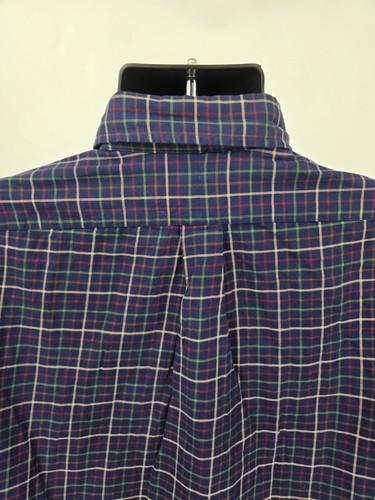 Ralph Lauren Shirt Large Blue Plaid Preppy Long Sleeve Button Down Men - Picture 15 of 15