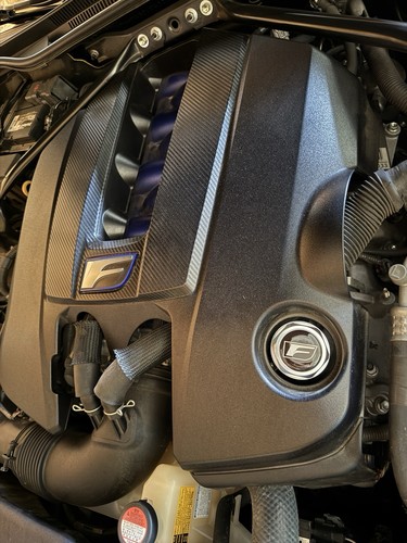 Rated F Billet Aluminum Oil Cap Fits Lexus RCF iSF GSF LC500 IS500 IS350 - Picture 8 of 9
