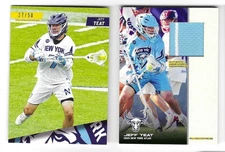 2025 PLL Jeff Teat  numbered short print  and game used jersey cards  *CORNELL*