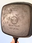 Griswold Wagner Ware Cast Iron Square Skillet Z Mark! Vintage Cast Iron!
