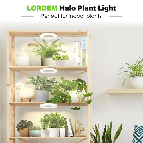 6.3” Ceiling Grow Lamp for Indoor Plants, 216 LEDs Full Spectrum Halo Plant L... - Picture 2 of 8