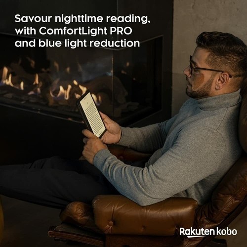 Kobo Sage eReader 8" HD Touchscreen Waterproof Bluetooth WiFi 32GB Black NEW - Afbeelding 7 van 24