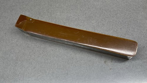 Estuche de cepillo de dientes de plástico duro de celuloide vintage - Imagen 4 de 9