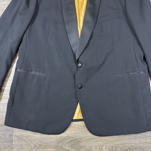 Leer** Chaqueta Esmoquin Vintage Chaps Ralph Lauren Para Hombre 50L Blazer Formal Lana - Imagen 3 de 17