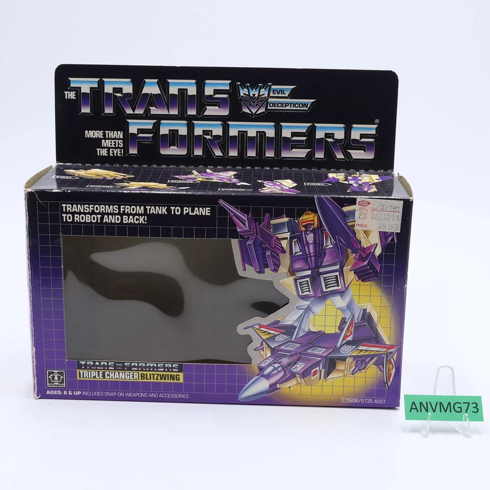 Blitzwing 100% Complete W/BOX 1985 Vintage G1 Transformers Hasbro Action Figure - Image 2 of 4