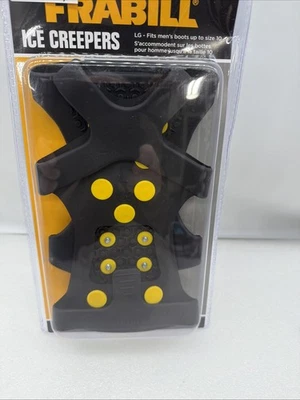 Frabill Ice Creepers Men's L (Up to Size 10) New Factory Package! Free Shipping! - Image 1 of 3