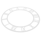 Wall Clock Roman Numerals Round Dial Plate Acrylic Mirror Sticker