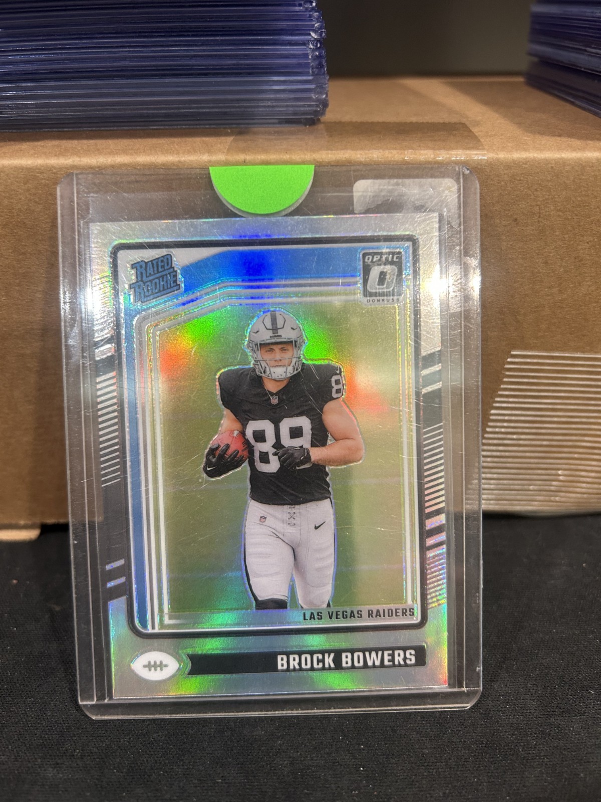 2024 Panini Donruss Optic - Rated Rookie Brock Bowers #215 Holo Prizm (RC)
