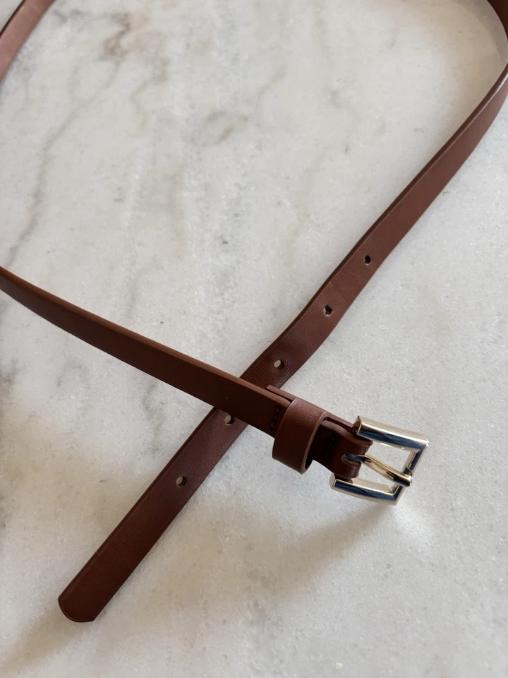 Женский пояс TOMMY HILFIGER из синтетической кожи желтовато-коричневый размер S новый - Изображение 2 из 4