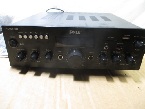 Pyle PDA6BU 200W Bluetooth Stereo Verstärker Receiver mit Fernbedienung, siehe Bilder - Bild 1 von 5