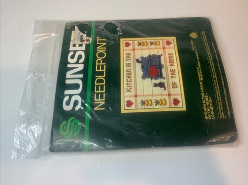 Sunset Needlepoint Kit Kitchen Is The Heart Of The Home Longstitch 5735 New NOS - Picture 5 of 12