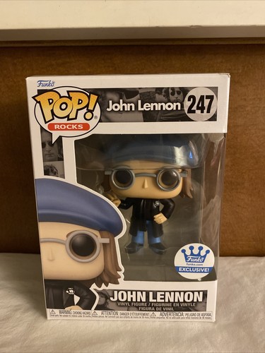 FUNKO POP ROCKS #247 THE BEATLES JOHN LENNON IN PEACOAT EXCLUSIVE IN PROTECTOR - Bild 1 von 9