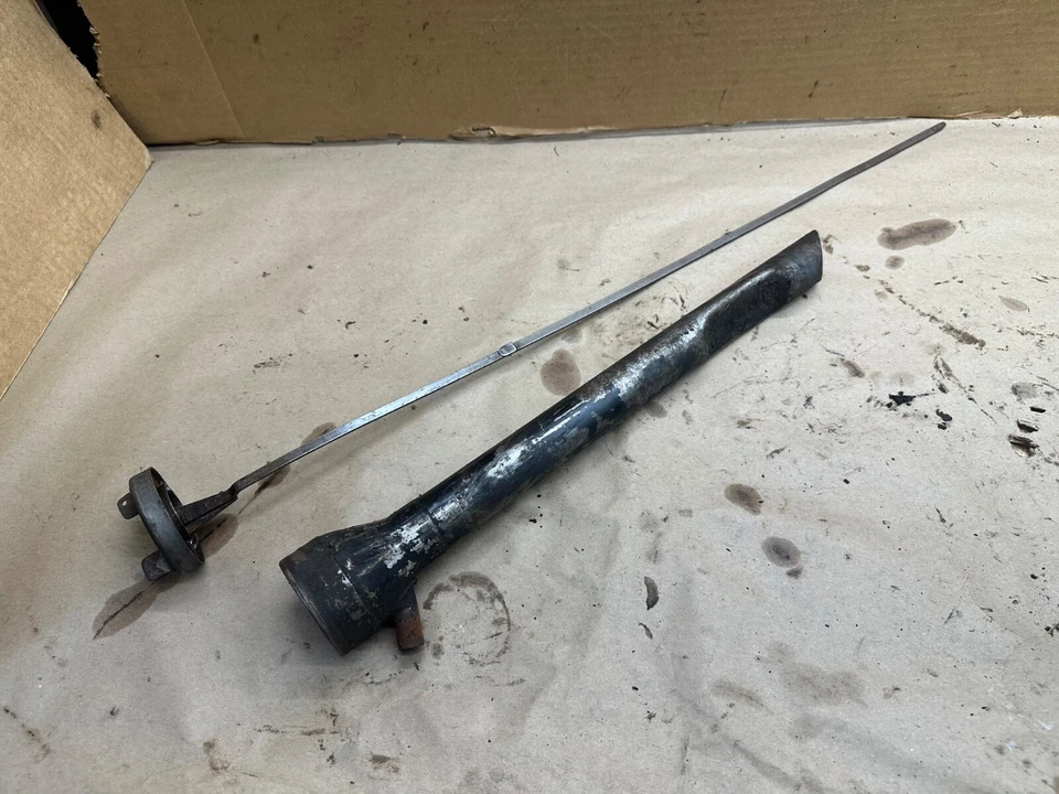 Jeep Willys CJ CJ5 4 cilindros tubo de enchimento de óleo e vareta F-134 F134 fabricante de equipamento original de fábrica - Imagem 2 de 4