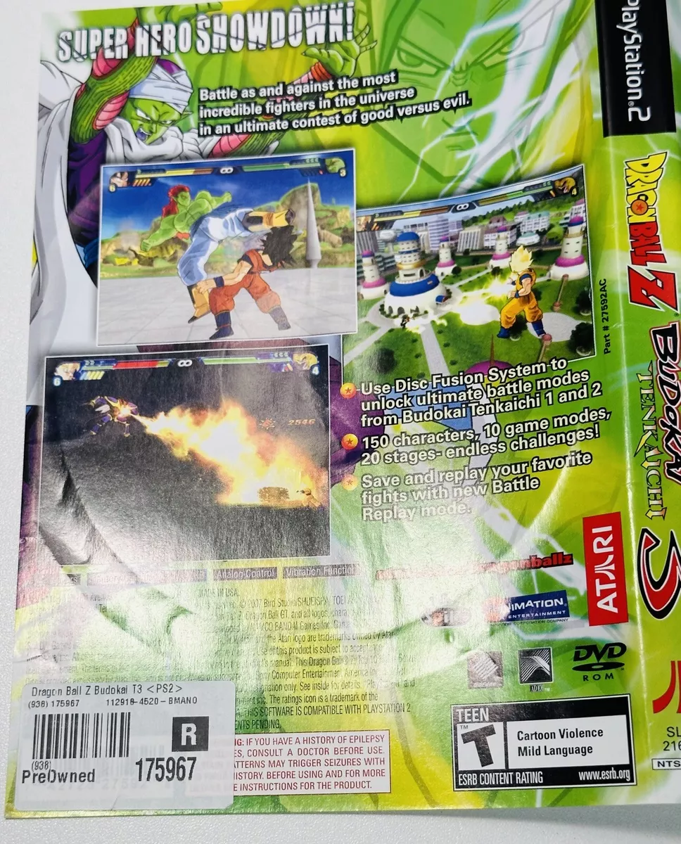 Dragon Ball Z: Budokai Tenkaichi 3 Playstation 2 PS2 MANUAL ONLY