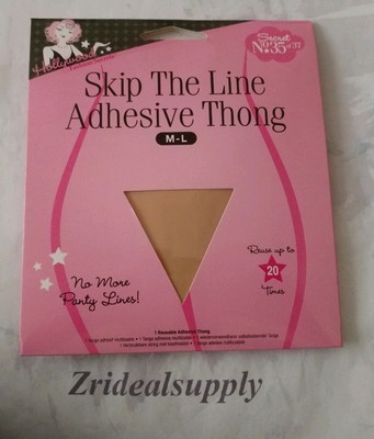 Hollywood Fashion Secret Skip The Line Adhesive Thong M L New Sealed Ebay