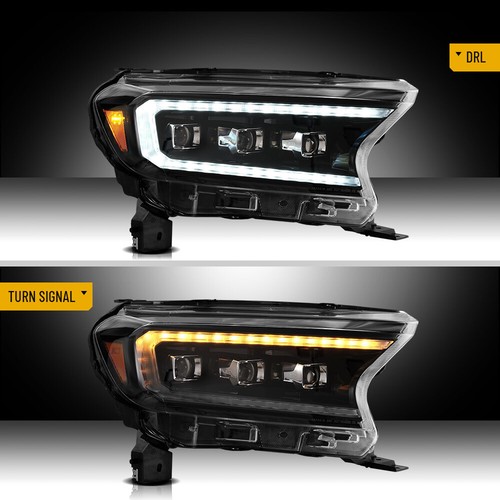 Faros proyectores LED indicadores secuenciales luces delanteras para Ford Ranger 16-21 - Imagen 7 de 13