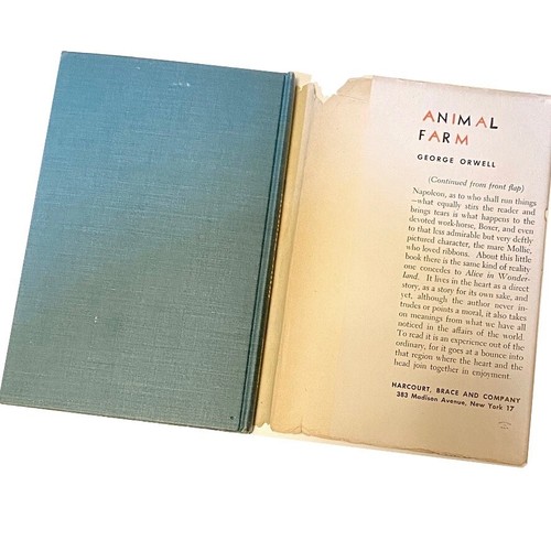 ANIMAL FARM George Orwell HC DJ 1946 Flyer Book - Bild 6 von 9