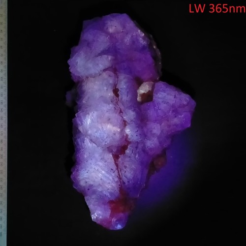 Fluorite cluster two color fluorescent long wave large cabinet specimen 3.38kg