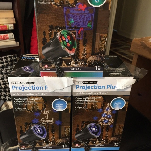 GEMMY PROJECTION PLUS WHIRLAMOTION + STATIC LED LIGHT SHOW CHRISTMAS