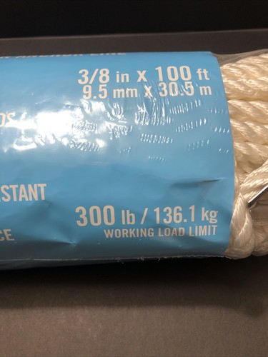 Everbilt Twist Rope Nylon Linea di Ancoraggio Ditale 3/8 in x 100 ft 300 Lb Limite di Carico - Foto 8 di 8