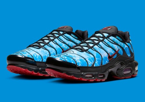 Nike Air Max Plus TN Tuned Shark Attack Baltic Blue Black HQ3824-001 sz 10 Men's - Picture 2 of 10