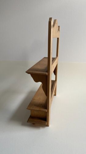 Antikes zierliches Holz Gewürzregal Wandregal mit Schublade vermutlich Eiche - Bild 6 von 13