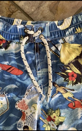 Boys 5 Gap Kids Retro Hawaii Print Swim Trunks - Picture 3 of 5