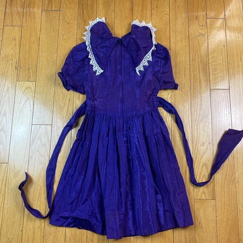 Abito vintage Gunne Sax di Jessica San Francisco Prairie corsetto boho taglia 10 - Foto 7 di 8