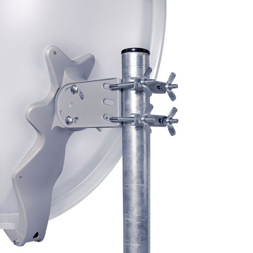 Antena satélite de aluminio DUR-line Select 80 cm MB6-TW monobloque doble 2 participantes A+H brillante - Imagen 11 de 11