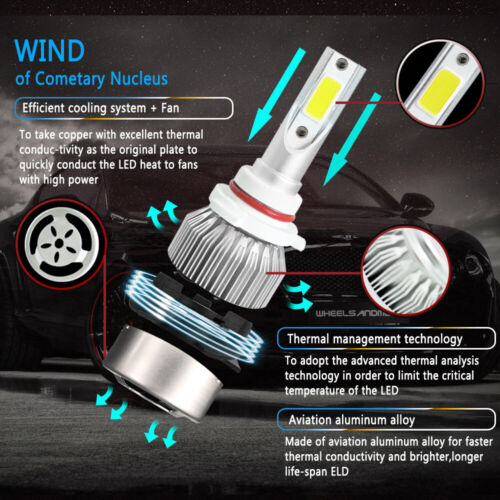 For NISSAN Frontier 2001-2018 LED Headlight Kit 9007 HB5 8000K Hi/Low Bulb - Imagen 3 de 11