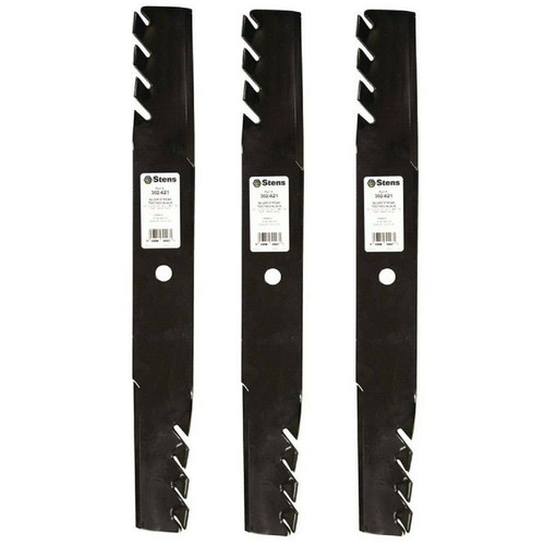 3 Pack Toothed Blades fit Spartan 438-0002-00 RT SRT 61" Mower Deck - Picture 2 of 2