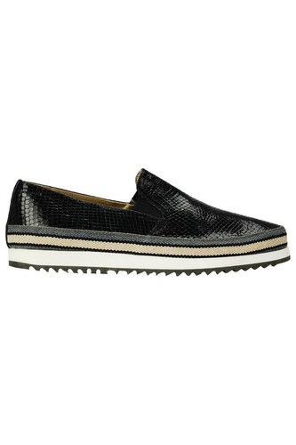 CAR SHOE SNAKE EFFECT LEATHER SLIP ON SNEAKERS EU 39 UK 6 US 9