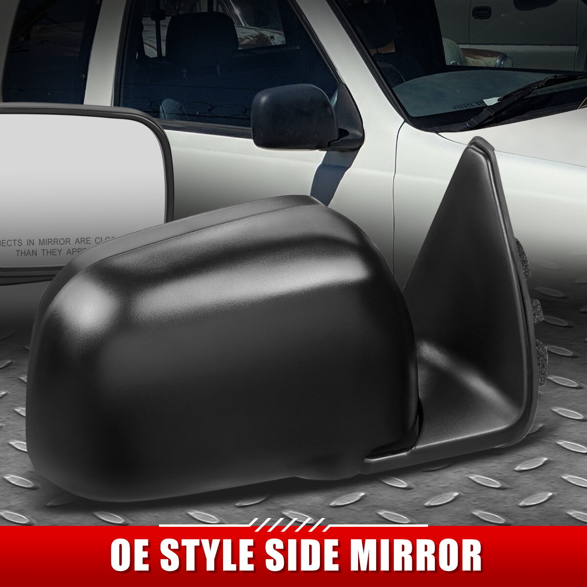 ДЛЯ 96-98 TOYOTA T100 OE STYLE РУЧНАЯ РЕГУЛИРОВКА ПРАВОГО БОКОВОГО ЗЕРКАЛА СО СТОРОНЫ ПАССАЖИРА