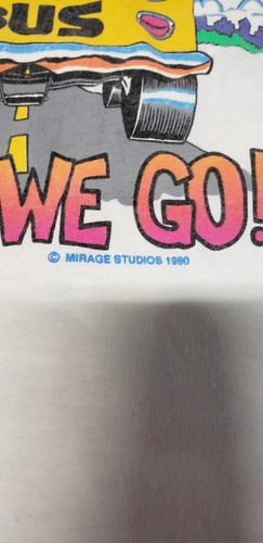 1990 Teenage Mutant Ninja Turtles Away We Go Vtg T-Shirt Lg Super Rare Sz Med - Picture 5 of 11