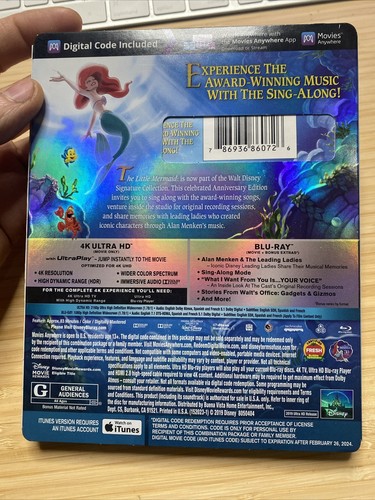 The Little Mermaid (30th Anniversary Signature Collection) (Ultra HD, 1989) - Picture 2 of 2