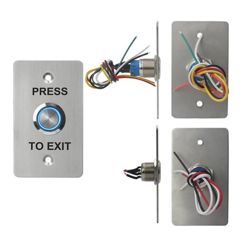 12V Stainless Steel Self Resetting Thick Panel Access Switch and Exit Button - Picture 5 of 11