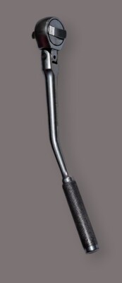 STANLEY TOOLS VINTAGE 3/8 DR. 10-1/2 INCH LONG FLEX BENT-HANDLE RATCHET 86-201