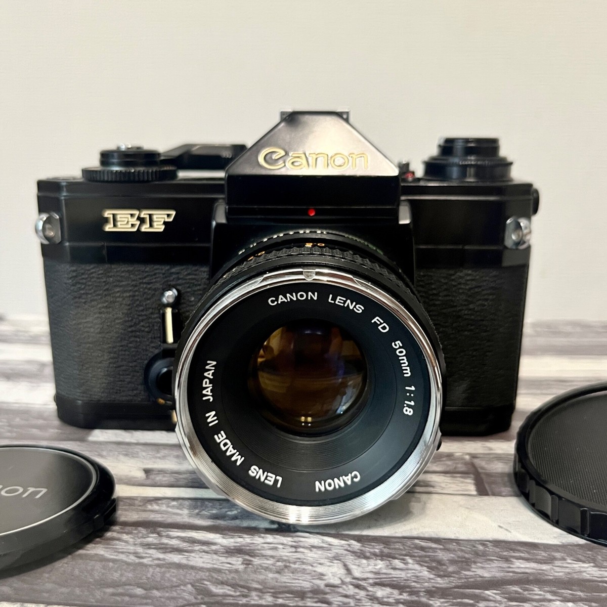 Canon EF SLR 35mm Film Camera w/ Canon Lens FD 50mm F1.8