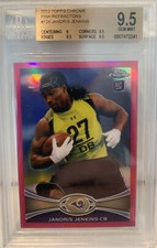 2012 Topps Chrome Pink Refractor Janoris Jenkins BGS 9.5 GEM MINT