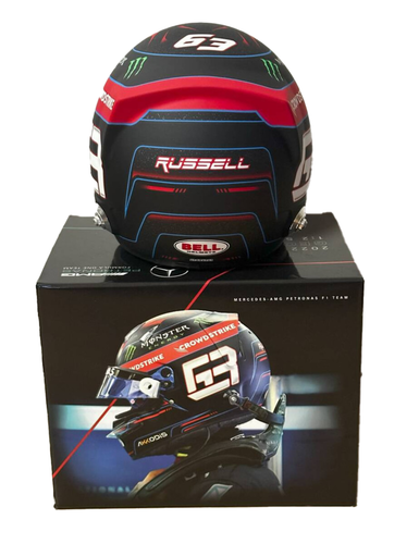 2022 George Russell Mercedes AMG F1 Replica 1:2 Scale Helmet - Picture 3 of 3