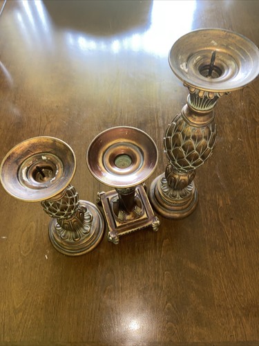 Vintage Candles Holders Lots Of 3