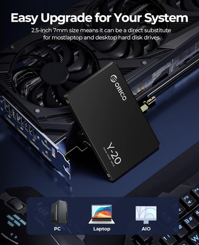 ORICO 2.5" SSD 128GB SATA III 6Gbps Internal Solid State Drive SATA3.0 500MB/s - Picture 2 of 8
