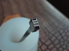 Stainless Steel  leather craft DOUBLE ROPE BASKET WEAVE Stamp Tool 10mm*5mm