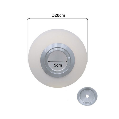 Repuesto de pantalla de vidrio globo blanco con hilo de metal para cubierta de lámpara frijol mágico - Imagen 20 de 38
