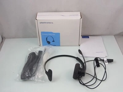 Plantronics Entera HW111W Casque Réduction Du Bruit Noir Sans Fil Bureau - Photo 1/4