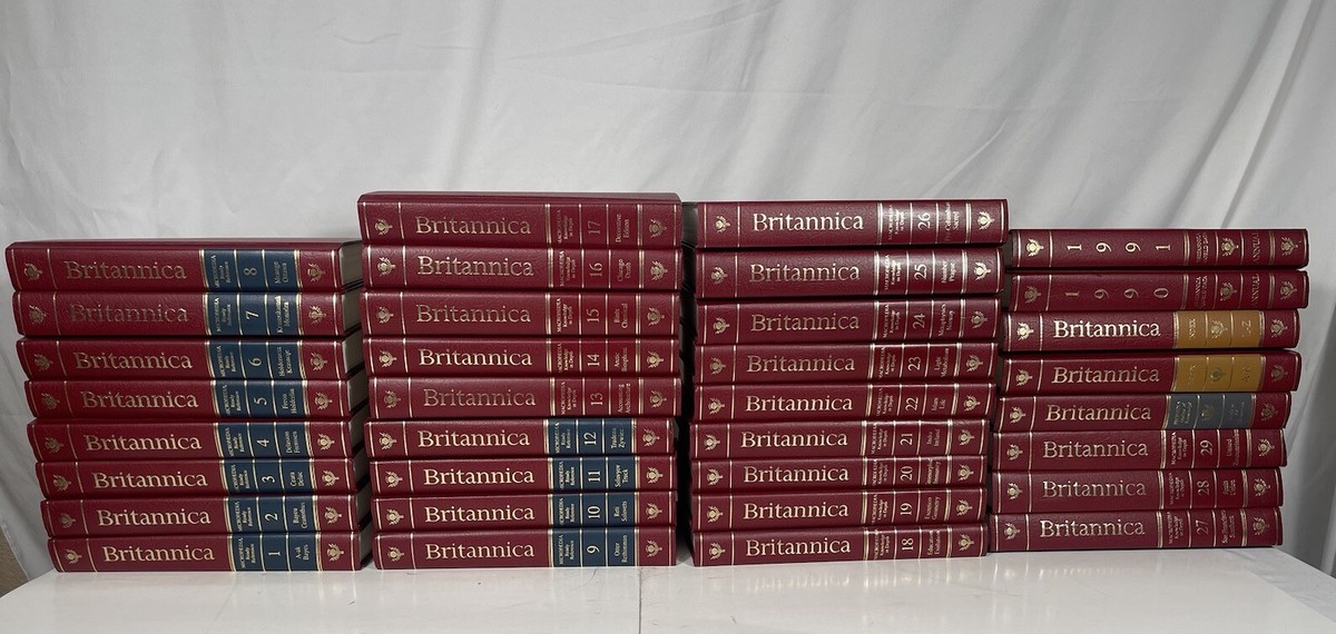 1990 Encyclopedia Britannica Complete Set 34 Books index
