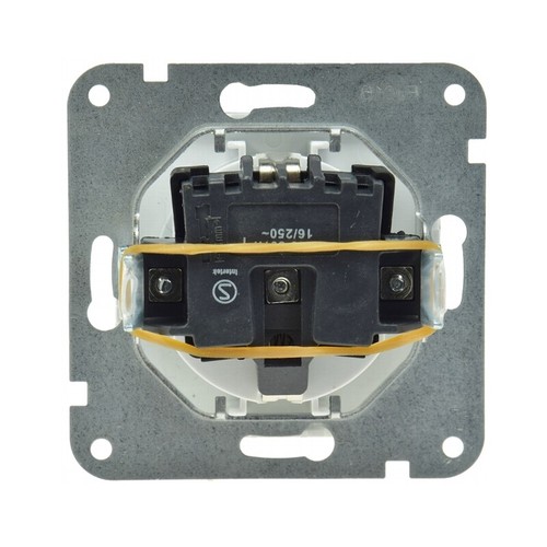 Lichtschalter mit Steckdose Schutzkontakt Unterputz Wechsel Ein / Aus-Schalter - Bild 7 von 40